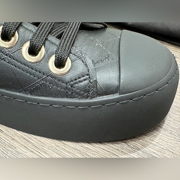 Black Quilted Platform Sneakers - Picture 16 of 16